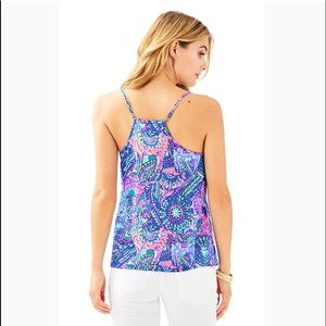 Lilly Pulitzer Tops - NWT-Lilly Pulitzer silk racer back tank size med. Lilly Pulitzer Tops - NWT-Lilly Pulitzer silk racer back tank size med.